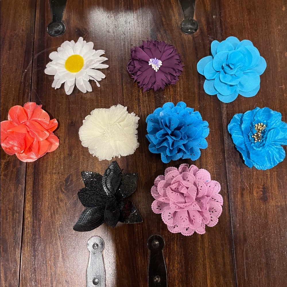 Multiple Hair flower clips